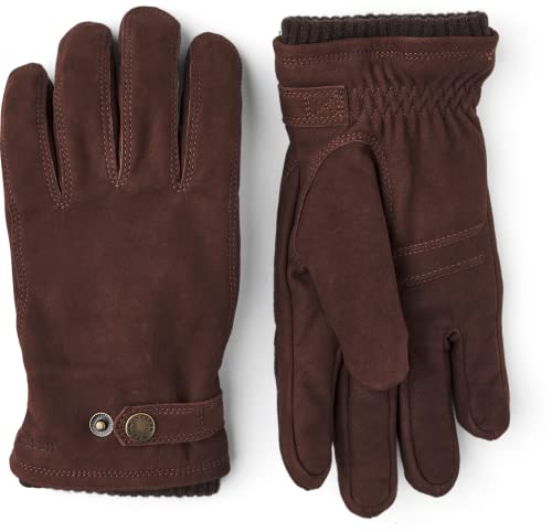 Hestra Bergvik Herren Handschuhe aus Nubukleder für kaltes Wetter – Espresso – 11 von HESTRA