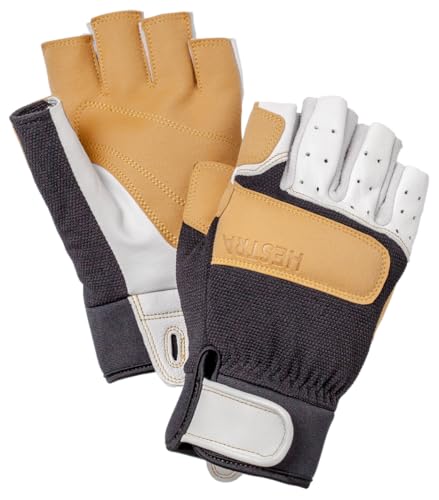 Hestra Climbers Short Handschuhe schwarz/beige von HESTRA