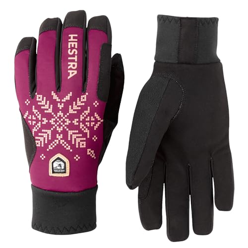 Women´s XC Primaloft - 5 Finger bordeaux print (599) 6 von HESTRA