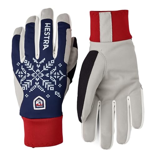 Hestra Damen XC Primaloft 5-Finger Handschuh - Dark Navy Print - 9 von HESTRA