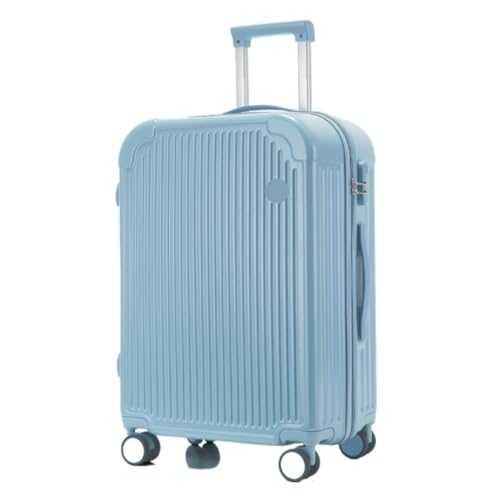 HEWOOJA Reisekoffer Empfohlener Koffer for Männer und Frauen, robuster und langlebiger Trolley-Koffer, leiser Rollkoffer for Einsteigen Trolley (Color : Blue, Size : 24IN) von HEWOOJA