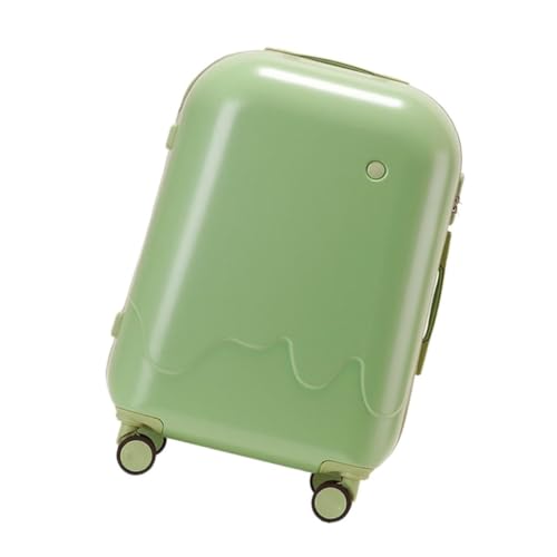 HEWOOJA Reisekoffer Neuer Eiscreme-Koffer, Universal-Rad-Trolley, Leichter Boarding-Koffer, 20 Zoll, for Männer Und Frauen Trolley (Color : Green, Size : 24in) von HEWOOJA