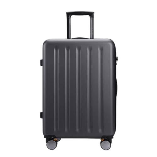 HEWOOJA Reisekoffer Neuer Koffer Boarding Code Box Koffer Ins Mode Leder Koffer Trolley Koffer for Männer und Frauen Trolley (Color : Gray, Size : A) von HEWOOJA