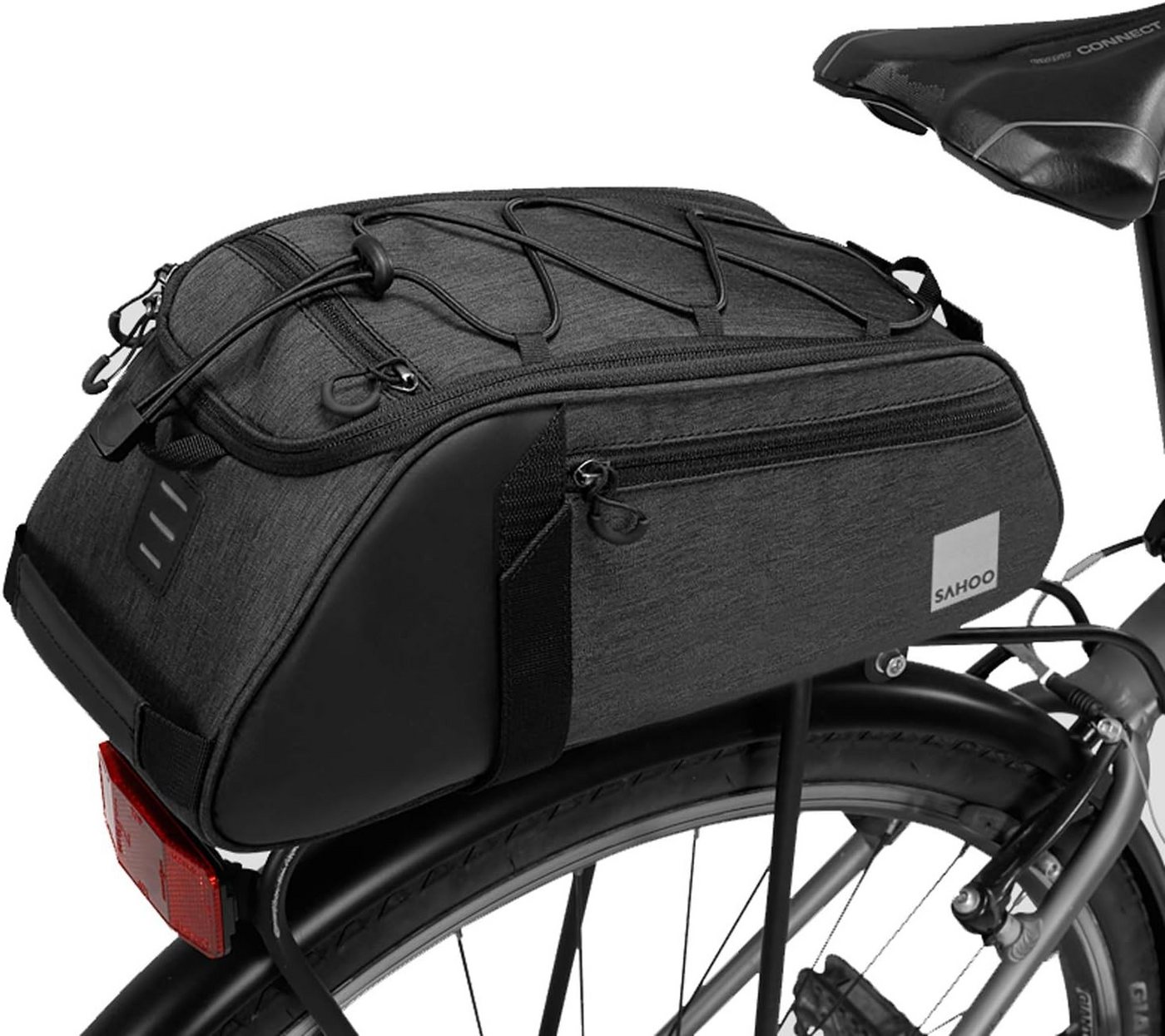 HEYHIPPO Fahrradtasche Fahrrad-Hecktasche, Gepäckträger-Reitstock- Kofferraumtasche, (Kofferraumtasche,Handgepäcktasche mit großem Fassungsvermögen), 7L/8L, wasserdicht, Polyester von HEYHIPPO