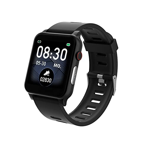 HEYRO FIT 21 - Fitness Wearable Armbanduhr mit Bluetooth und zahlreichen Funktionen u.a. Blutdruckmessung, Pulsmesser, EKG, PPG, Kalorien- & Schrittzähler von HEYRO
