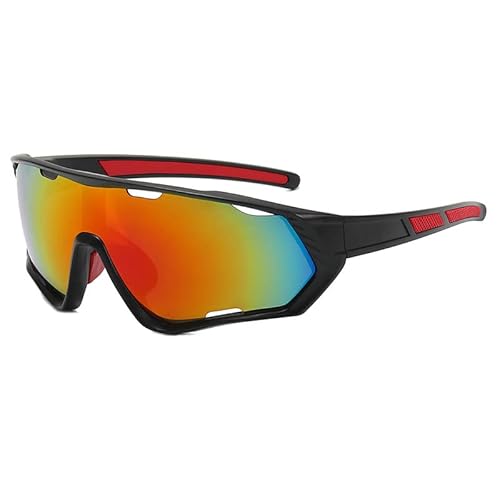 HFYMXNB Sportbrille,Fahrradbrille Herren Damen, Sonnenbrille Fahrradbrille Winddicht UV,für Outdooraktivitäten Autofahren Fischen Laufen Wandern von HFYMXNB