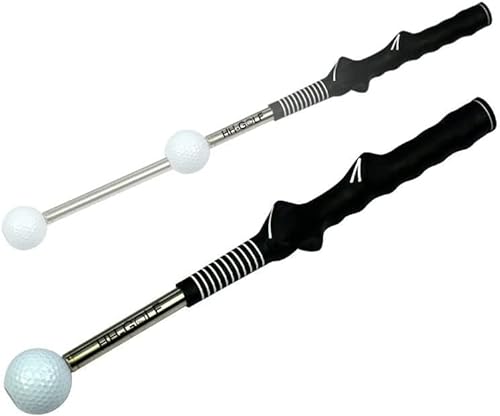 HH-Golf Rhythm Click Sound Teleskop Warm Up Golf Swing Trainer, Korrekturieren Gesturer Trainingshilfe für Tempo, Strength Practice Stick von HH-GOLF
