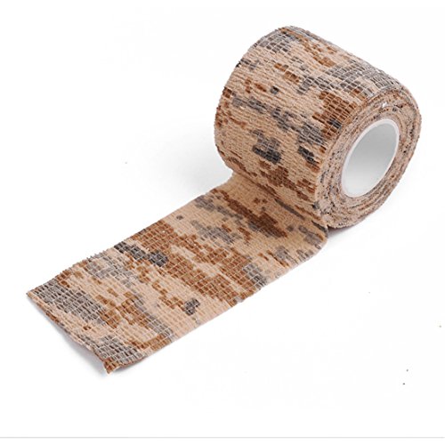 HI SUYI Selbstklebendes Woodland Desert Camouflage Tape Outdoor Camo Fahrrad Wrap Tape für Gewehr Jagd Radfahren Camping von HI SUYI