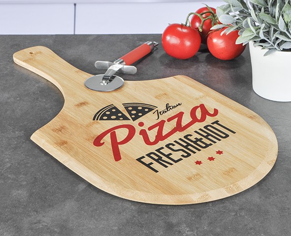 B-Ware Pizzabrett zum Servieren - für 30cm Pizzen - 53,5x30,5x0,9cm... von HI