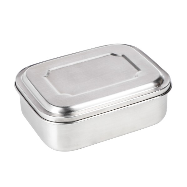 Lunchbox aus Edelstahl - 800ml Fassung - 17,2 x 13,4 x 6cm von HI