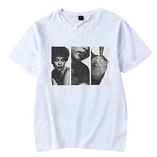 Ice Spice Grafik Kurzarm Hip Hop Rapper 90er Jahre Retro T-Shirt, Sommer Männer Frauen Baumwolle Unterhemd Übergroße Kleidung-White||XXS von HIAPES