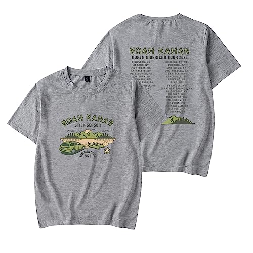 Kurzarm Noah Kahan Reversible Bedrucktes Sweatshirt Sommer T-Shirt Herren Damen Shirt Mode Lässiges Oversize Shirt Oversize-White||XS von HIAPES