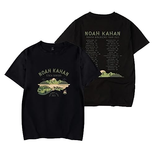Kurzarm Noah Kahan Reversible Bedrucktes Sweatshirt Sommer T-Shirt Herren Damen Shirt Mode Lässiges Oversize Shirt Oversize-White||XS von HIAPES