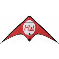 HIDETOSHI WAKASHIMA "Inuwahi" Stunt Kite Lenkdrachen weiß/rot von HIDETOSHI WAKASHIMA