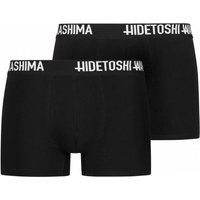 HIDETOSHI WAKASHIMA "Sapporo" Herren Boxershorts 2er-Pack schwarz von HIDETOSHI WAKASHIMA