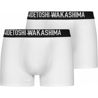 HIDETOSHI WAKASHIMA "Sapporo" Herren Boxershorts 2er-Pack weiß von HIDETOSHI WAKASHIMA