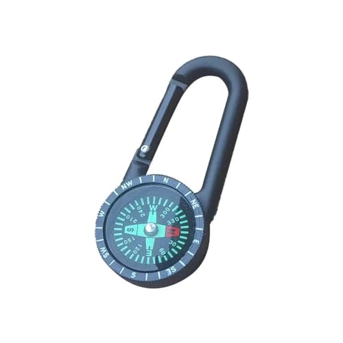 1/2/5PCS Kompass Tragbare Hakenschnalle Outdoor-Zubehör Taillenschnalle Kompass (Color : Style A 1pc) von HIFFEY