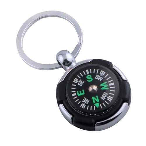 1PC Schlüsselanhänger Mini-Kompass Outdoor-Werkzeuge Camping Wandern Weg Finden Wanderer Navigator Utility Gear Schlüsselanhänger Kompass von HIFFEY