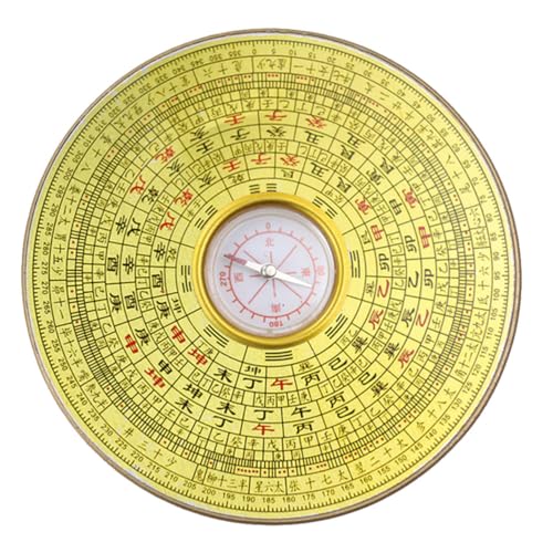 Chinesischer Bagua-Kompass, Pfanne, Alter chinesischer Kompass, chinesisch for Heimplanung, Dekoration, 14 cm (Color : 14.5x14.5cm) von HIFFEY