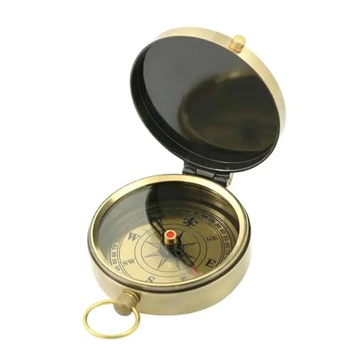 Mini-Kompass, Retro-Taschenformat, Wanderkompass, Rucksack-Navigationskompass, professioneller Kompass von HIFFEY