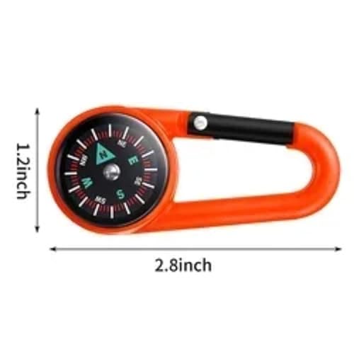 Mini Leichter Kompass Tragbare Schlüsselanhänger Kompasse Outdoor Camping Werkzeug Bergsteigen Tourismus Ausrüstung (Color : Black) von HIFFEY