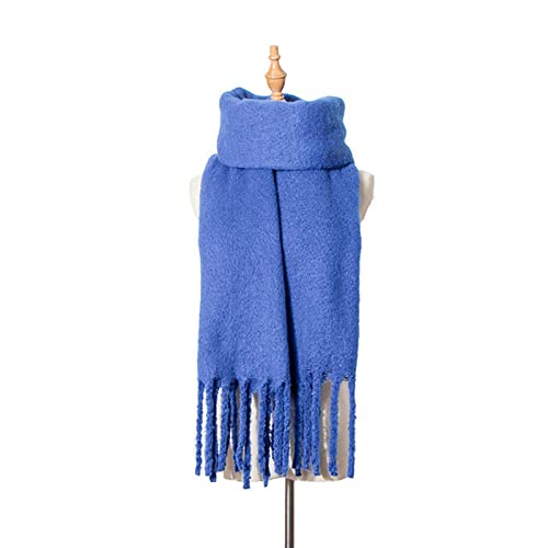 HIHELO Schals für Frauen Damen Winter Verdickter Schal Warm Weich Schal Schal - Königsblau Schal von HIHELO