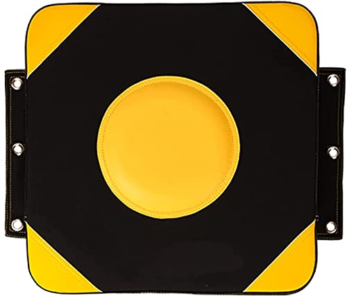 Leiser Boxsack für die Tür, PU-Leder + Segeltuch + hochelastisches Schwamm-Wandstanzkissen, leises Pad geeignet für Schlüsselzieltraining (Farbe: Gelb) von HIIGH