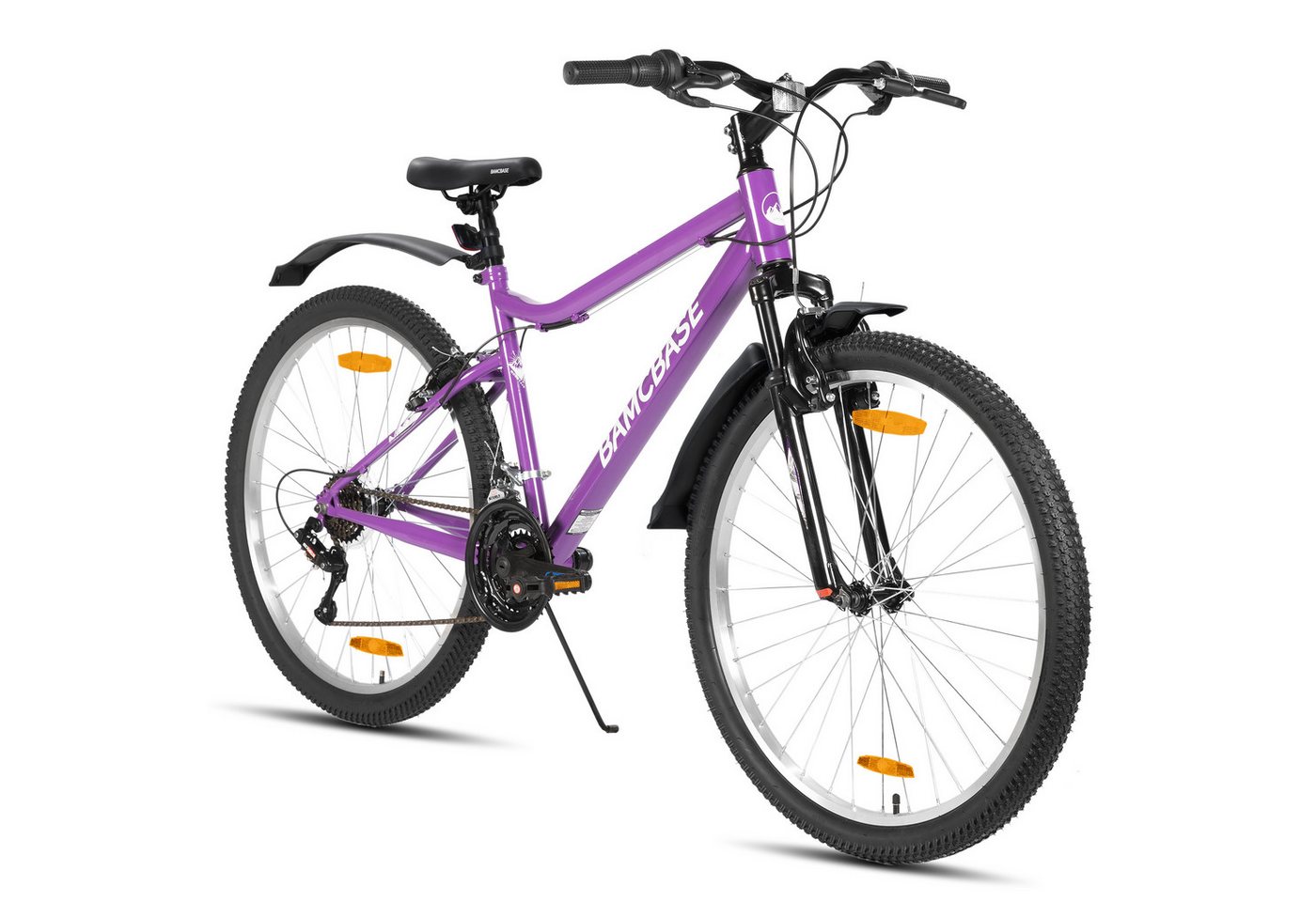 HILAND Mountainbike 26 Zoll Damen bike, robust und langlebig, Studenten-Pendlerrad, Mit 18-Gang, Doppel-V-Bremsen, Schutzblechen, für Frauen konzipiert von HILAND