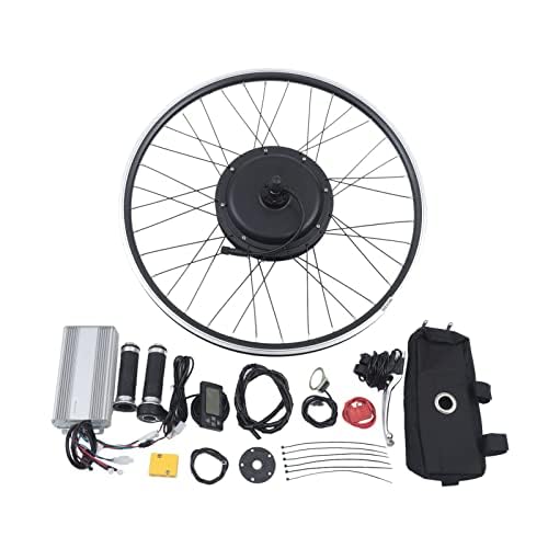 HINOPY - 48V 1500W 28 Zoll Hinterrad E Bike Umbausatz Elektrofahrrad Ebike LCD Motor Kit mit 7-Gang Schwungrad & LCD-Anzeige von HINOPY