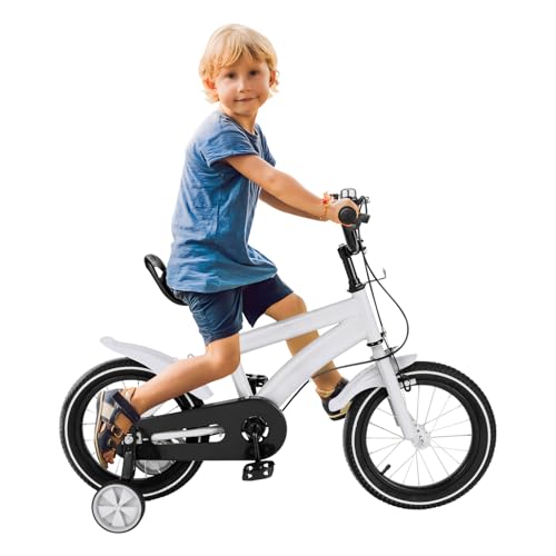 HINOPY - Kinderfahrrad 14" Jungen Mädchen Fahrrad ab 3-6 Jahre, mit Abnehmbare Stützräder von HINOPY