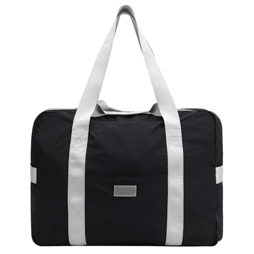 Faltbare Tasche, praktische Sporttasche, tragbare Schultertasche, organisierte Aufbewahrung für kurze Reisen und Geschäftsleute, Schwarz von HIOPOIUYT