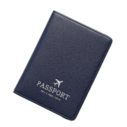 Kreditkarten-Reisepass-Organizer, Geldbörse, mehrere Steckplätze, Geldbörse für Männer und Frauen, tragbare Brieftasche, blau von HIOPOIUYT