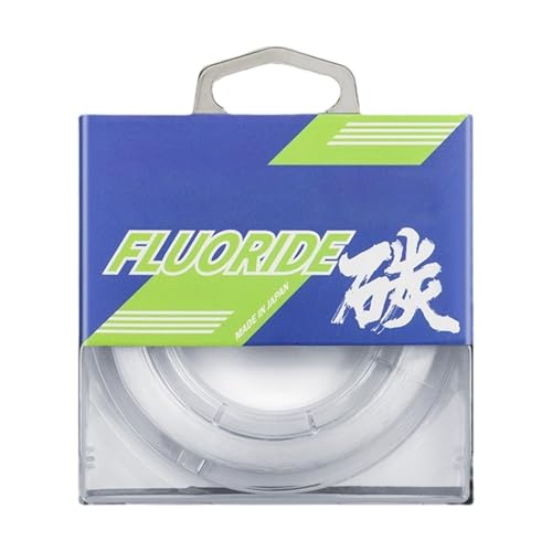 Leader Line Fluorocarbon-Angelschnur, Monofil, schnell sinkend, abriebfest, hoher Kohlenstoffgehalt, 0,11 mm - 0,54 mm, Monofilament, 50 m/100 m, Angeln von HIOPOIUYT