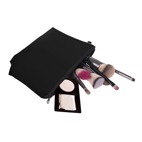 Modische Make-up-Tasche, tragbare und stilvolle Aufbewahrungslösung für Damen, Schwarz von HIOPOIUYT