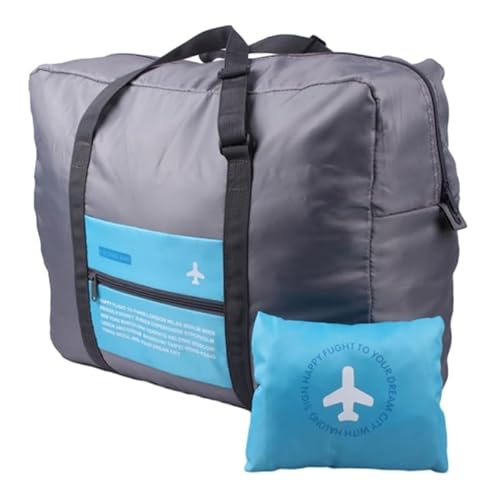 Reiseverpackungswürfel, leicht, Nylon, ideal für die Organisation von Kleidung, blau von HIOPOIUYT