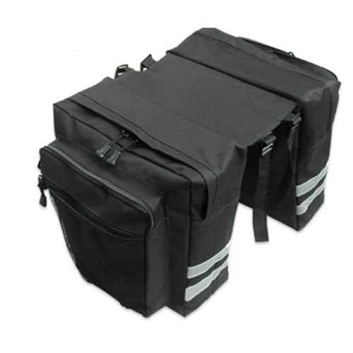 Stabile Gepäckträgertasche für Ordnung auf Ihren Fahrradabenteuern mit dieser hochwertigen Gepäckträgertasche, Schwarz von HIOPOIUYT