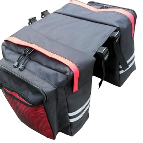 Stabile Gepäckträgertasche für Ordnung auf Ihren Fahrradabenteuern mit dieser hochwertigen Gepäckträgertasche, rot von HIOPOIUYT