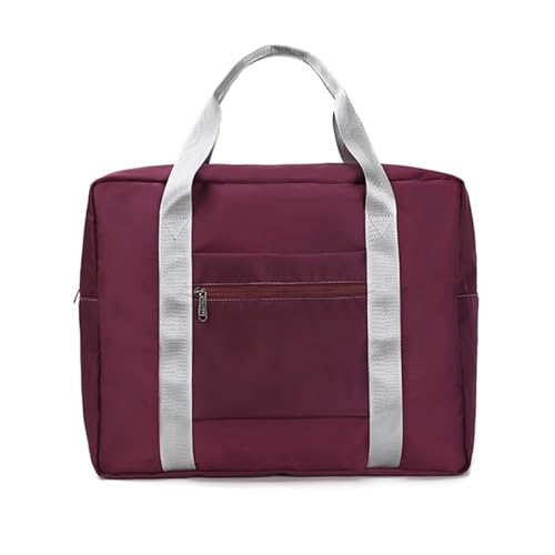 Vielseitige und geräumige wasserabweisende Handtasche Reisetasche für schnelle Reisen, geeignet für Reiseliebhaber, violett, L von HIOPOIUYT