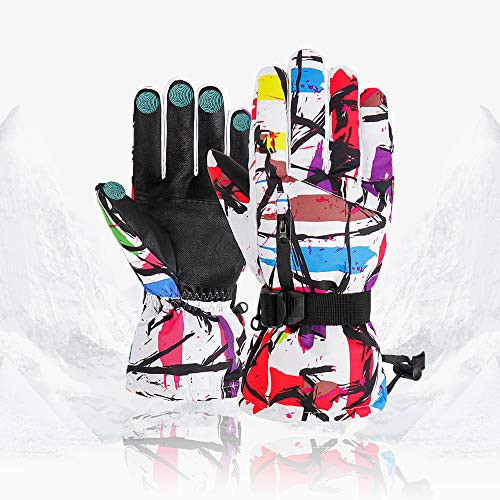 HITNEXT Ski Handschuhe Thermo Wasserdicht für den Winter, Touchscreen Snowboard Sport Radfahren Klettern Schnee-Handschuhe für Damen und Herren von HITNEXT
