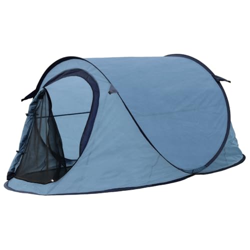 HIXA Pop-Up Zelt 1 Person Blau 220x120x95cm Camping von HIXA