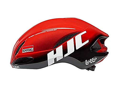 HJC Helmets Unisex – Erwachsene Furion 2.0 Halb-Aero-Helm, Lot Soudal Fade Red, S 51~56CM von HJC Helmets