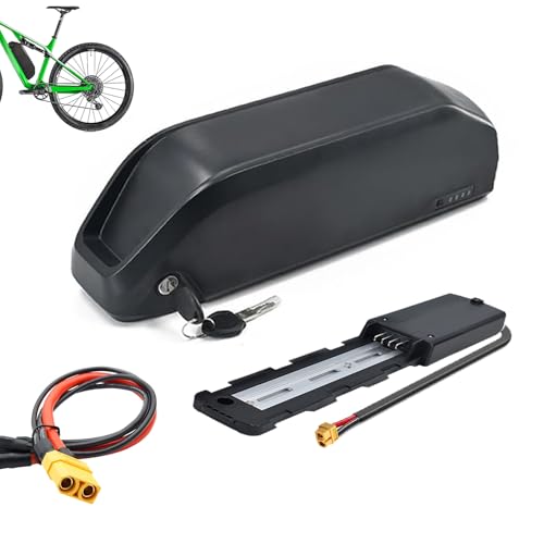 HJGHY 36V Ebike Lithium-Batterie 48V 10,4 Ah 13Ah 15Ah 18,2 Ah 23,4 Ah Downtube Lithium-Ionen-Pack für Mountainbike-Motor mit 4Pin-Basis,48v,15Ah von HJGHY