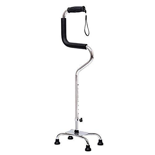 Verstellbarer Gehstock für ältere Menschen, medizinischer Gehstock, leichte Krücken auf Hilfs-Aluminiumlegierung, Mobilitätshilfe für Arthritis, ältere Menschen mit Behinderungen, Schwarz elegant von HJKLBGT