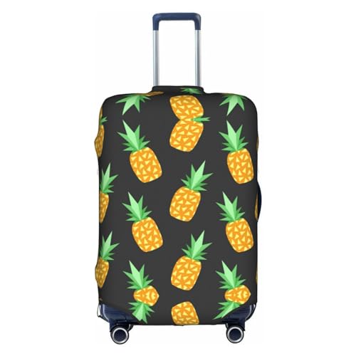 HJLUUFT Gepäckabdeckung, Kofferschutz mit TSA-zugelassenem Design, passend für die meisten 71,1 cm Koffer, Gelb, Weiss/opulenter Garten, Small von HJLUUFT