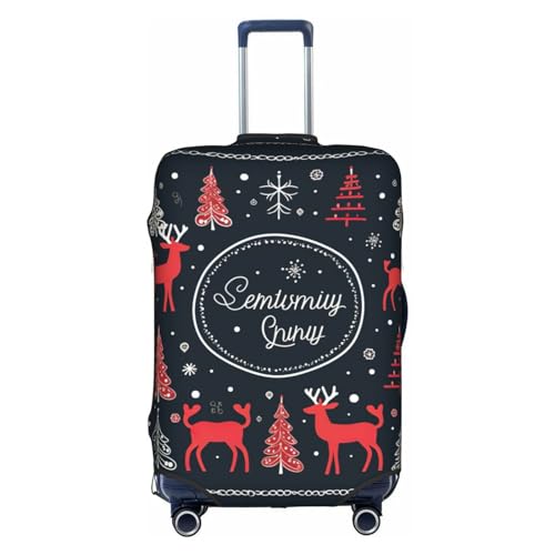 HJLUUFT Personalisierte Gepäckabdeckung, personalisierbar und finden Sie Ihren Koffer mühelos, Kofferabdeckung, Weiss/opulenter Garten, Large von HJLUUFT