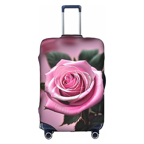 HJLUUFT Stilvolle Gepäckabdeckung in Rosa und Rosa. Schützen und personalisieren Sie Ihren Koffer mit TSA-zugelassener Abdeckung, Kofferabdeckungen für Gepäck, Weiss/opulenter Garten, Small von HJLUUFT