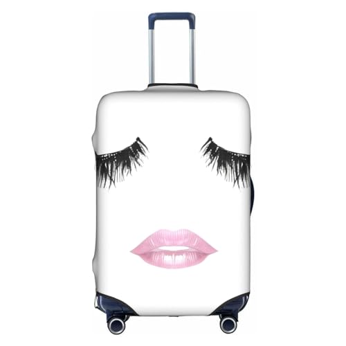 HJLUUFT Wimpernlippe, Reisegepäckabdeckung, personalisieren und finden Sie Ihren Koffer mühelos, Kofferabdeckung, Weiss/opulenter Garten, Medium von HJLUUFT