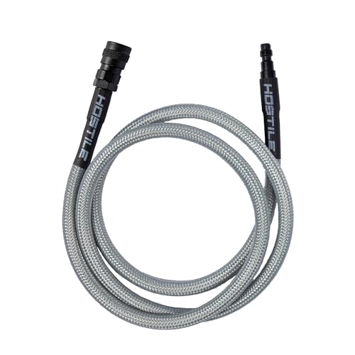 Hostile Airsoft Flex Line Schlauch, 106,7 cm, Schnelltrennung für HPA-Tanks (grau) von HK Army