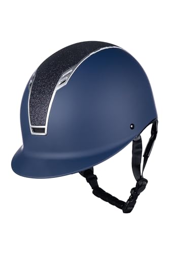 HKM Damen Glitter Helme, 3291 Dunkelrot/Schwarz, XS von HKM