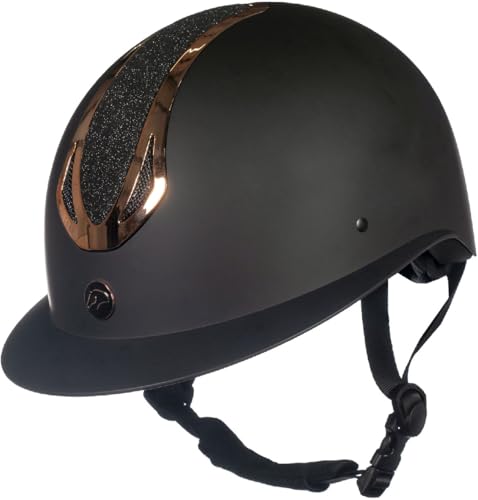 HKM Damen Illusion Reithelm, Schwarz/Rosegold, 61-63 cm von HKM